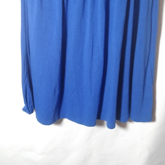 Maurices Periwinkle Elastic Ruched Waist Short Sleeve Baby Doll Style Dress XL - Picture 7 of 13